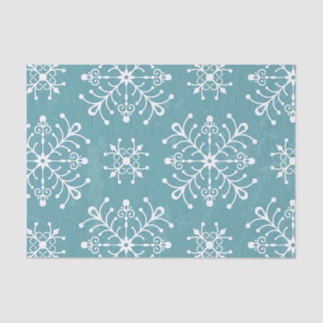 Stylised Snowflakes Tissue Paper (Front)