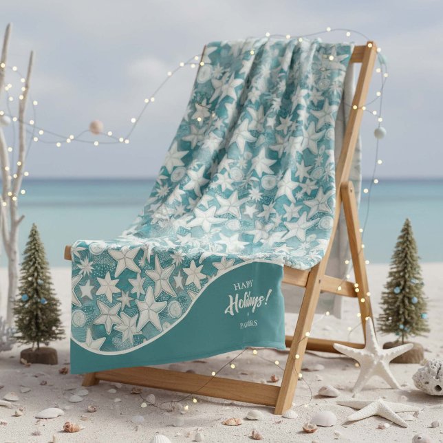 Stylised Starfish & Sand Dollars Pattern#25 ID1009 Fleece Blanket (Creator Uploaded)