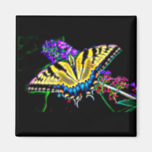 Stylised Swallowtail Butterfly Magnet