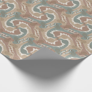 Stylised Swirling Hares Tesselation 6 Wrapping P Wrapping Paper