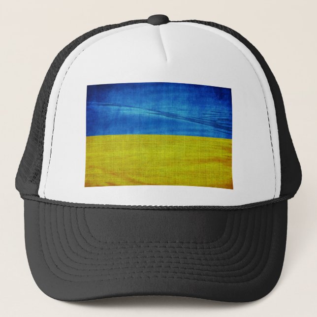 Stylised Ukraine Flag Trucker Hat (Front)