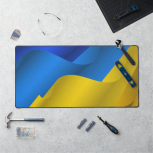 Stylised Ukrainian flag Desk Mat