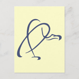 Stylised Vulture Postcard