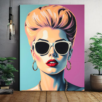 Stylised Woman Portrait Wall Art