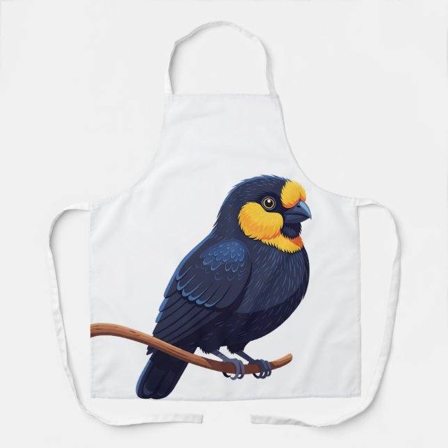 Stylised Yellow-Faced Bird  Apron (Front)
