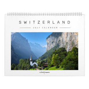 Stylish 2027 Swiss landscape and nature photo Calendar