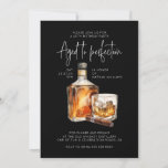 Stylish 40th Birthday Invite Male - Whiskey Theme<br><div class="desc">Set the tone with whiskey and cigars-themed 40th birthday invites for men. Personalise today for a sophisticated celebration!</div>