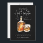 Stylish 40th Birthday Invite Male - Whiskey Theme<br><div class="desc">Celebrate in style with our whiskey-themed 40th birthday invites for men. Personalise now for a memorable party!</div>