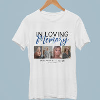 Stylish 4 Photo Memorial T-Shirt