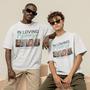 Stylish 4 Photo Memorial  T-Shirt