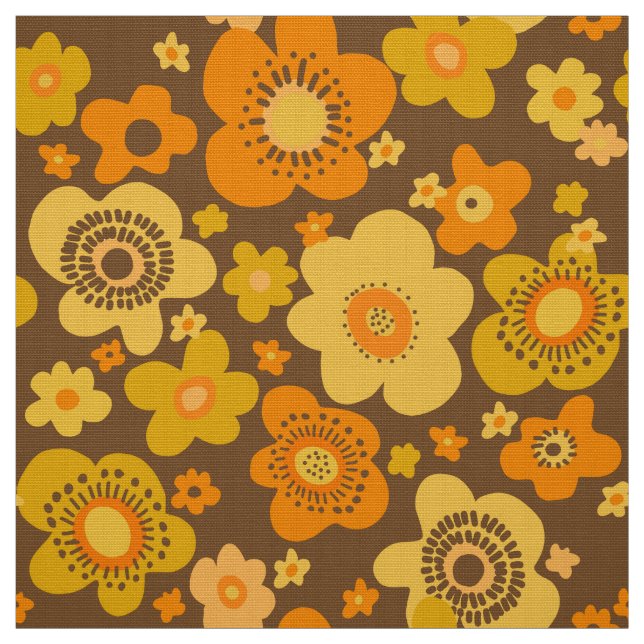 stylish  60s 70s retro mod fabric (Swatch)