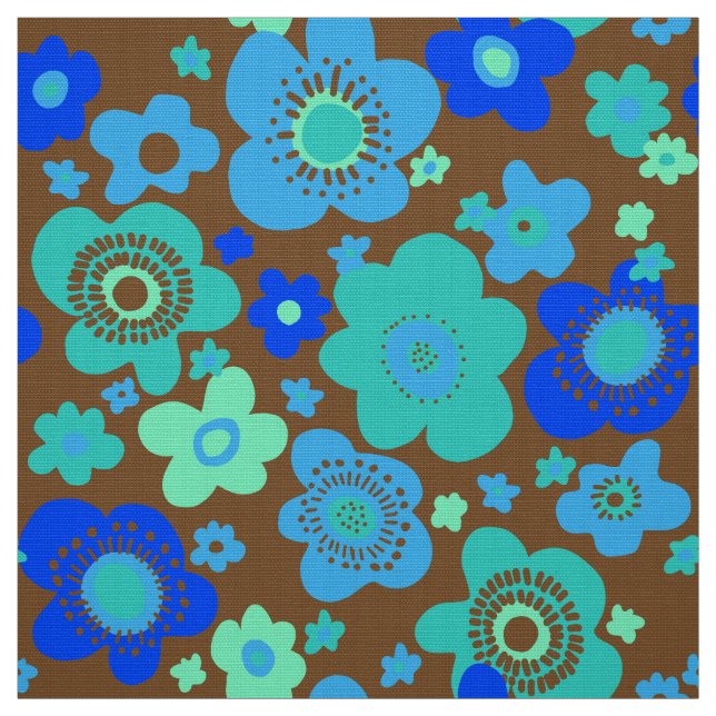stylish  60s 70s retro mod fabric (Swatch)