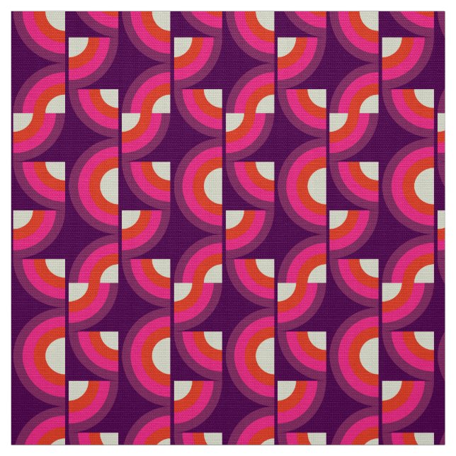 stylish  70s retro mod fabric (Swatch)