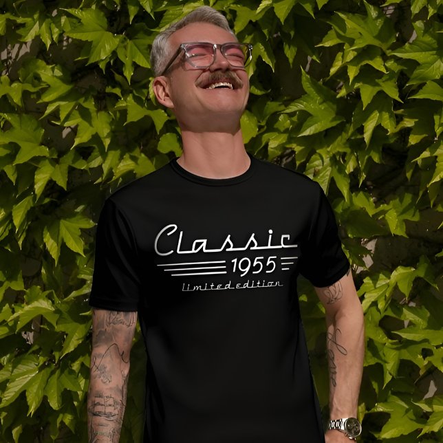 Stylish 70th Birthday Auto Owner, Classic 1955 T-Shirt (Creator Uploaded)
