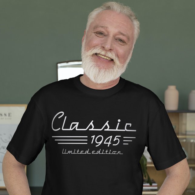 Stylish 80th Birthday Auto Owner, Classic 1945 T-Shirt (Creator Uploaded)