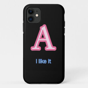 Stylish 'A' Monogram Phone Cover - Elegant and Per