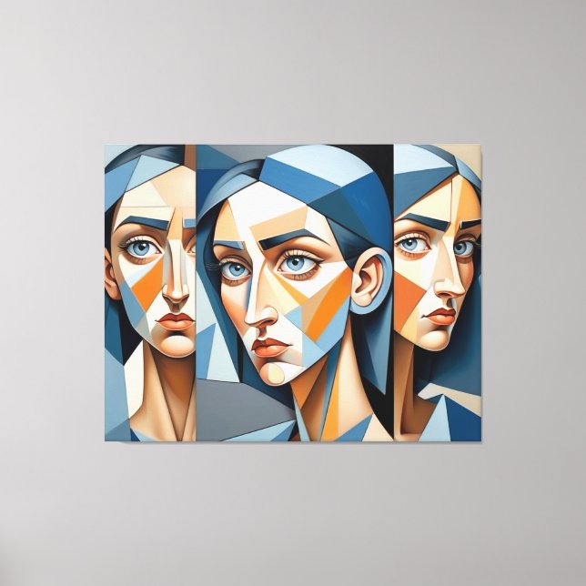 Stylish Abstract Art Canvas, Unique Home Decor (Front)