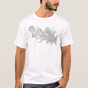 Stylish ABSTRACT FLOWER Fashion Art T-Shirt