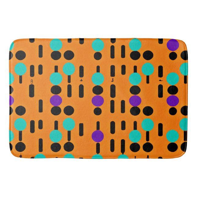 Stylish Abstract Pattern Design Bath Mat (Front)