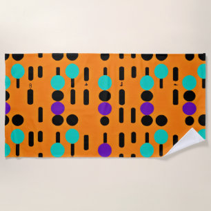 Stylish Abstract Pattern Design Beach Towel