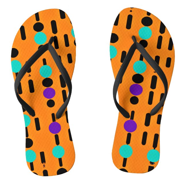 Stylish Abstract Pattern Design Jandals (Footbed)