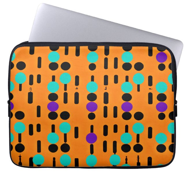 Stylish Abstract Pattern Design Laptop Sleeve (Front)