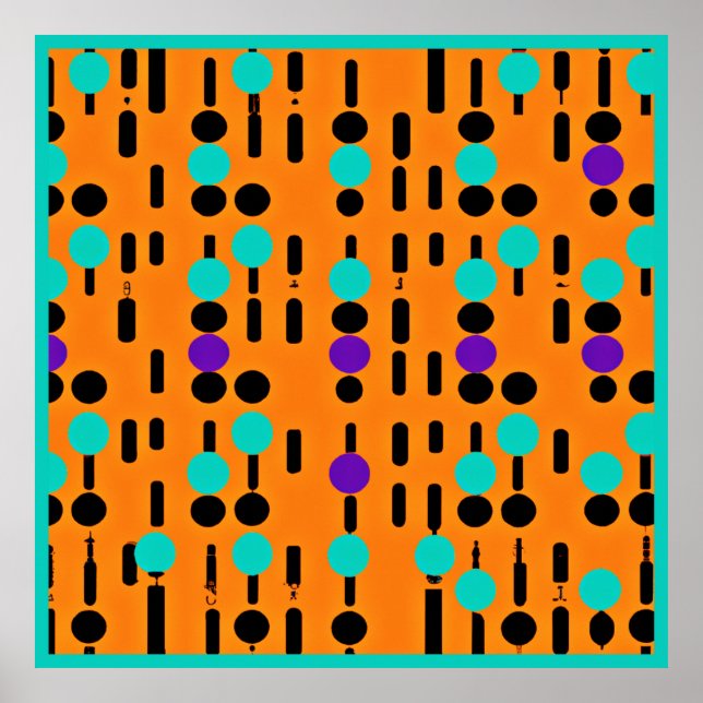 Stylish Abstract Pattern Design Poster (Front)