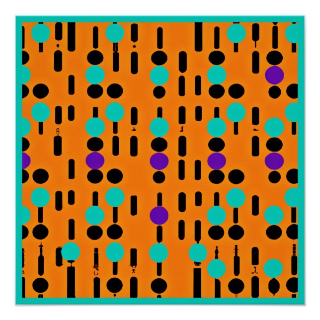 Stylish Abstract Pattern Design Poster (Front)