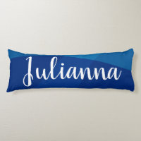 Stylish Abstract Shapes in Blue Personalised Name