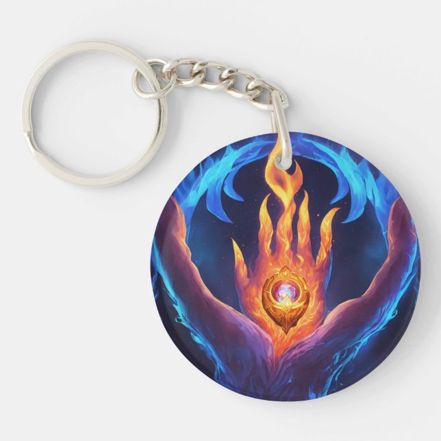 "Stylish Acrylic Keychain: Durable and Trendy" Key Ring (Front)