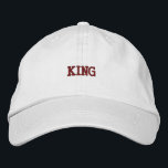 Stylish Adjustable Cap with Bold King Text Printed<br><div class="desc">Comfortable adjustable cap with bold "King" text,  offering a sleek and modern look.</div>