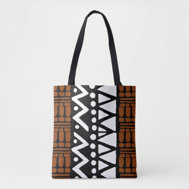 Stylish African Bogolan Tote Bag (Front)