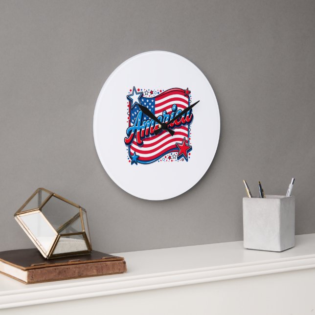 Stylish America Large Clock (Office)