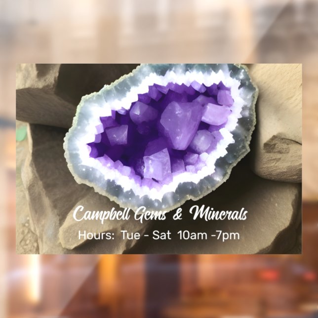 Stylish Amethyst Geode Custom Business  (Sheet 2)