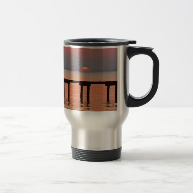 Stylish  and Artistic Stainless Steel Mug (Right)