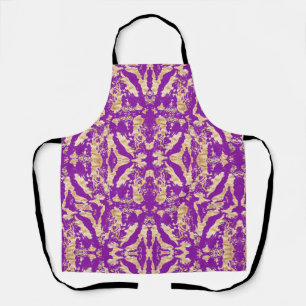 Stylish and Elegant Gold Marble Texture pattern Apron