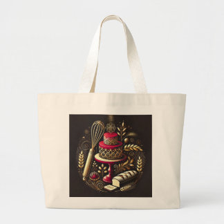 Stylish and Functional Gift for Baking Lovers Large Tote Bag