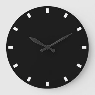 Stylish And Minimalist Black And White Large Clock