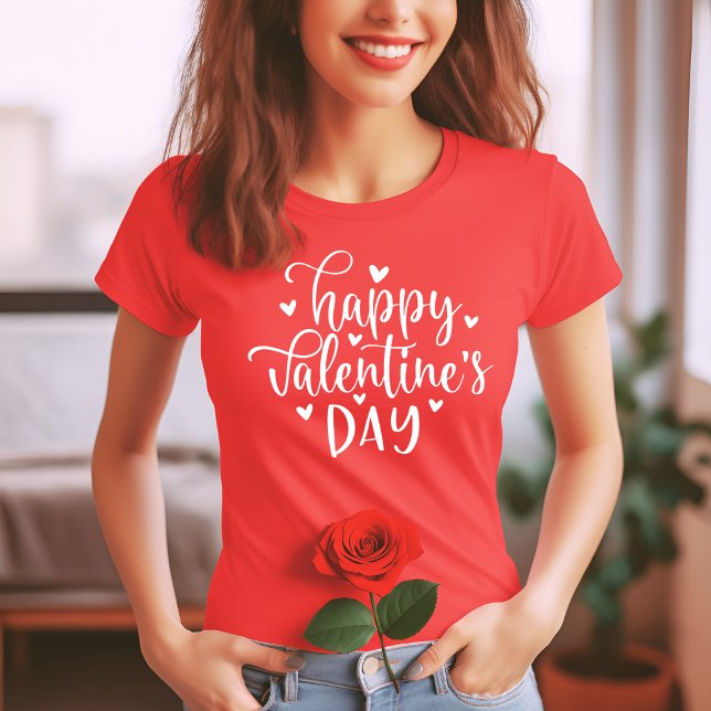 Stylish and Trendy Happy Valentine's Day T-Shirt (Stylish and Trendy Happy Valentine's Day T-Shirt)