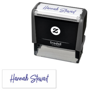 Stylish and Trendy Purple Minimalist Girly Self-inking Stamp