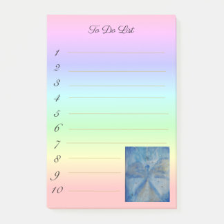 stylish angel Michael on rainbow gradient Post-it Notes