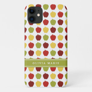 Stylish Apple Pattern with Personalised Name Case-Mate iPhone Case