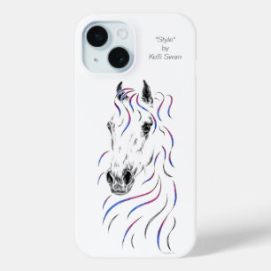 Stylish Arabian Horse iPhone 15 Case