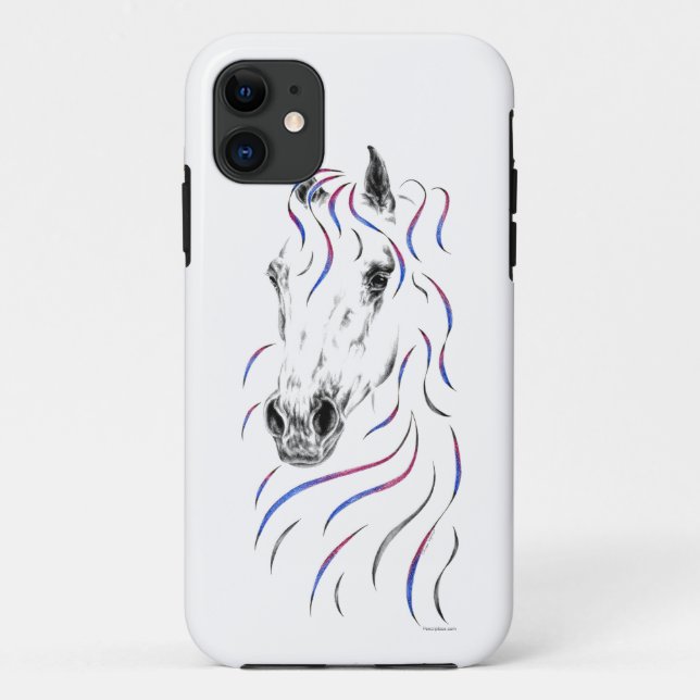 Stylish Arabian Horse Case-Mate iPhone Case (Back)