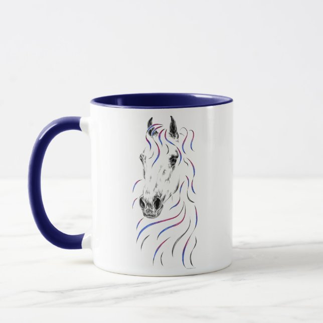 Stylish Arabian Horse Mug (Left)