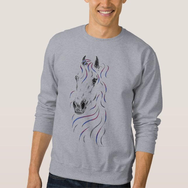 Stylish Arabian Horse Sweatshirt (Front)