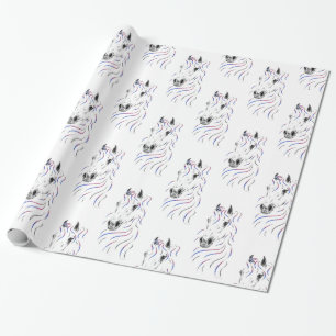 Stylish Arabian Horse Wrapping Paper