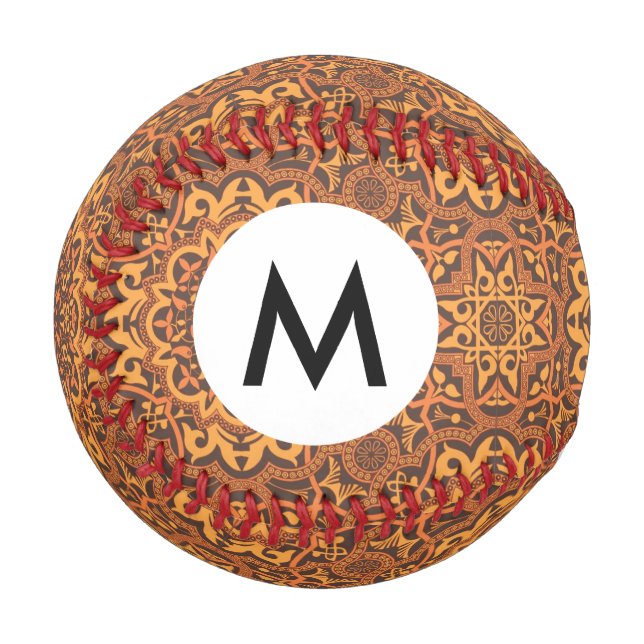 Stylish arabic ornament baseball (Front Left)