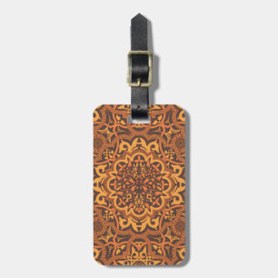 Stylish arabic ornament luggage tag