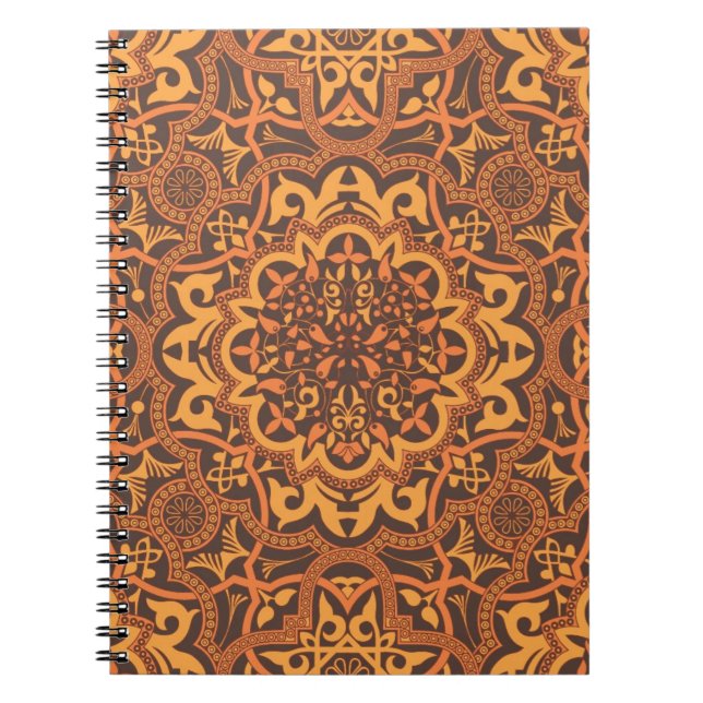 Stylish arabic ornament notebook (Front)